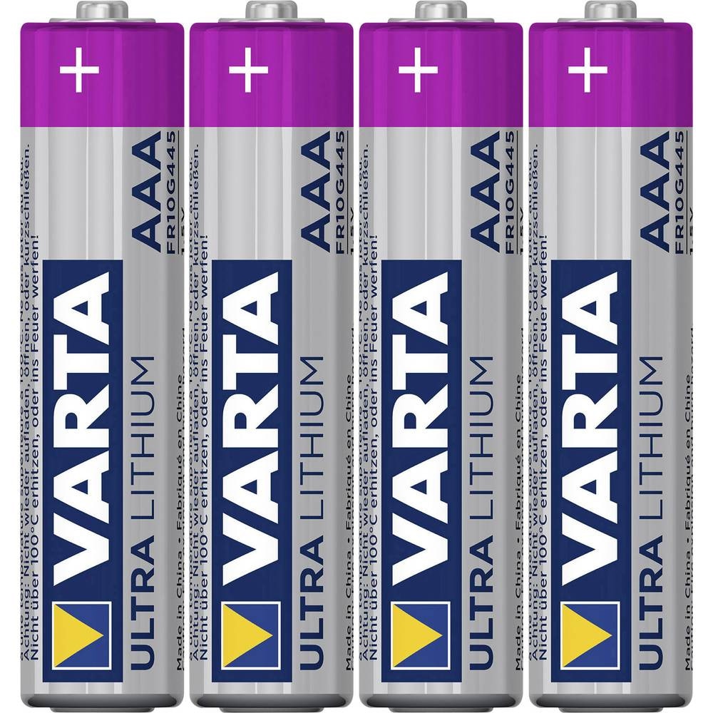 VARTA Lithium Batteri AAA LR03 Micro 4-Pk