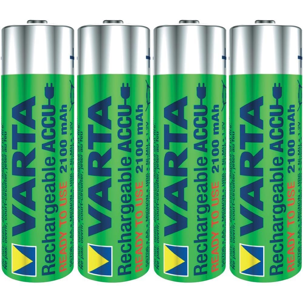 VARTA Batteri AA 4 stk 2100 mAh - Oppladbare
