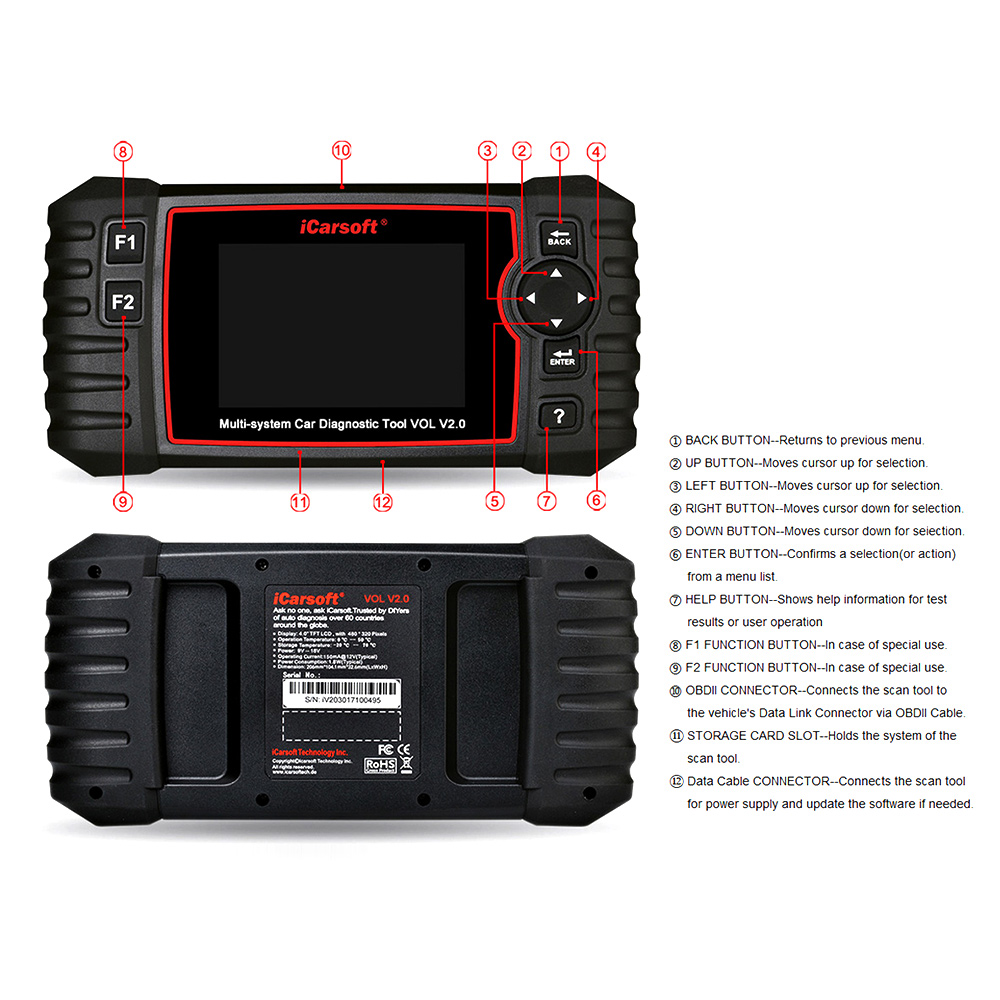 iCarsoft Vol V2.0