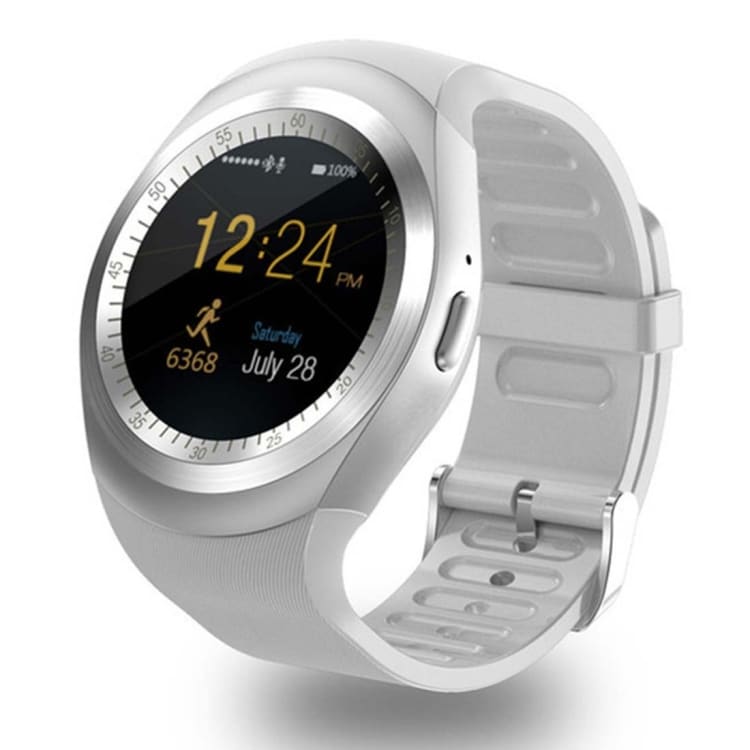 Y1 Smartwatch med Sim Hvit