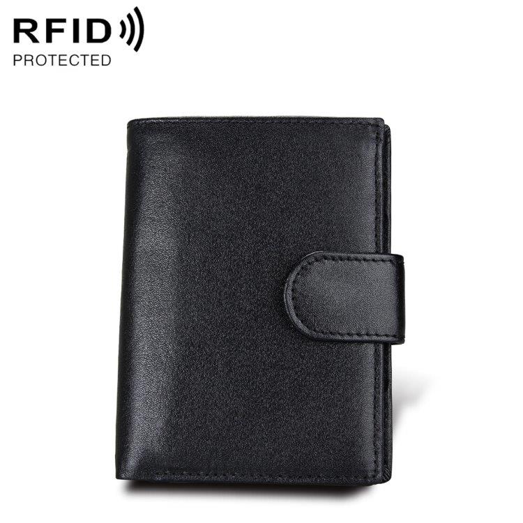 RFID Lærlommebok Svart