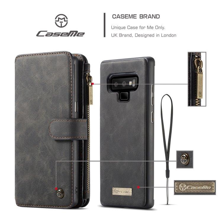 CaseMe-007 Lommebokfutteral Samsung Galaxy Note 9 Svart