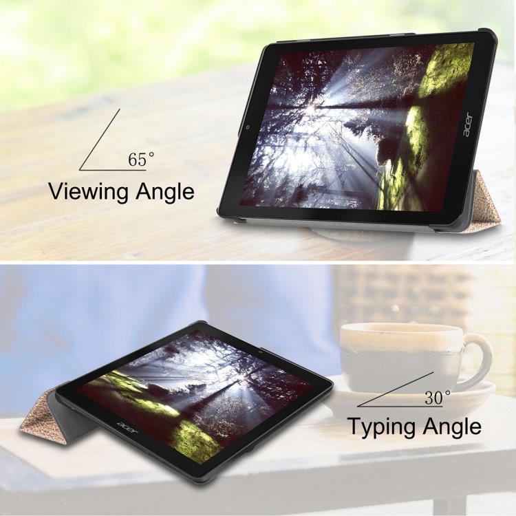 Trifold Beskyttelsesfutteral Acer Chromebook Tab 10, Rød