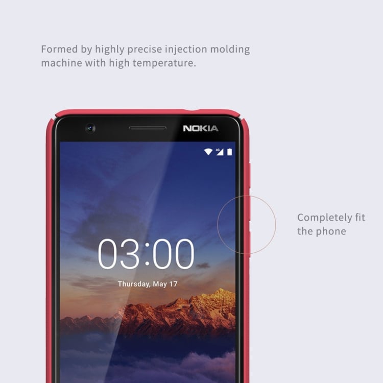 NILLKIN Frostet Bakdeksel Nokia 3.1 Svart