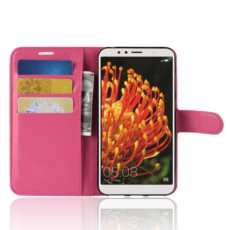 Lommebokfutteral med stativ Huawei Y6 2018 Rosa
