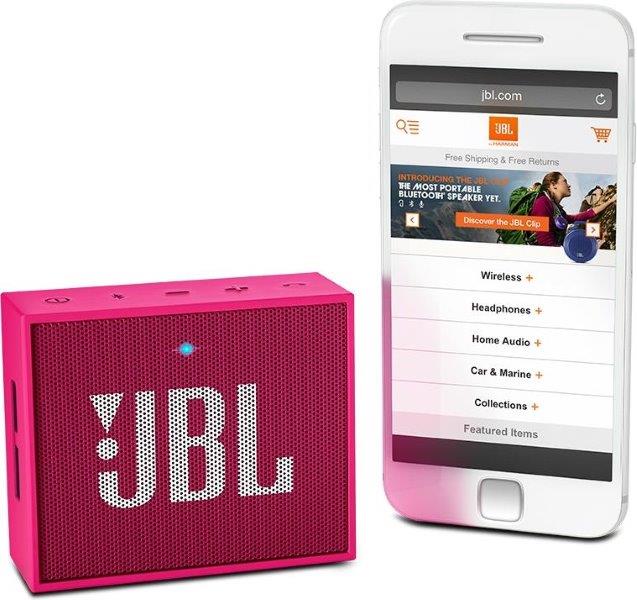 JBL GO Mono bærbar høyttaler med Bluetooth - Rosa