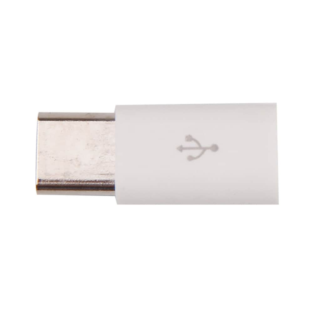 MicroUSB til USB Type -C Adaper Hvit