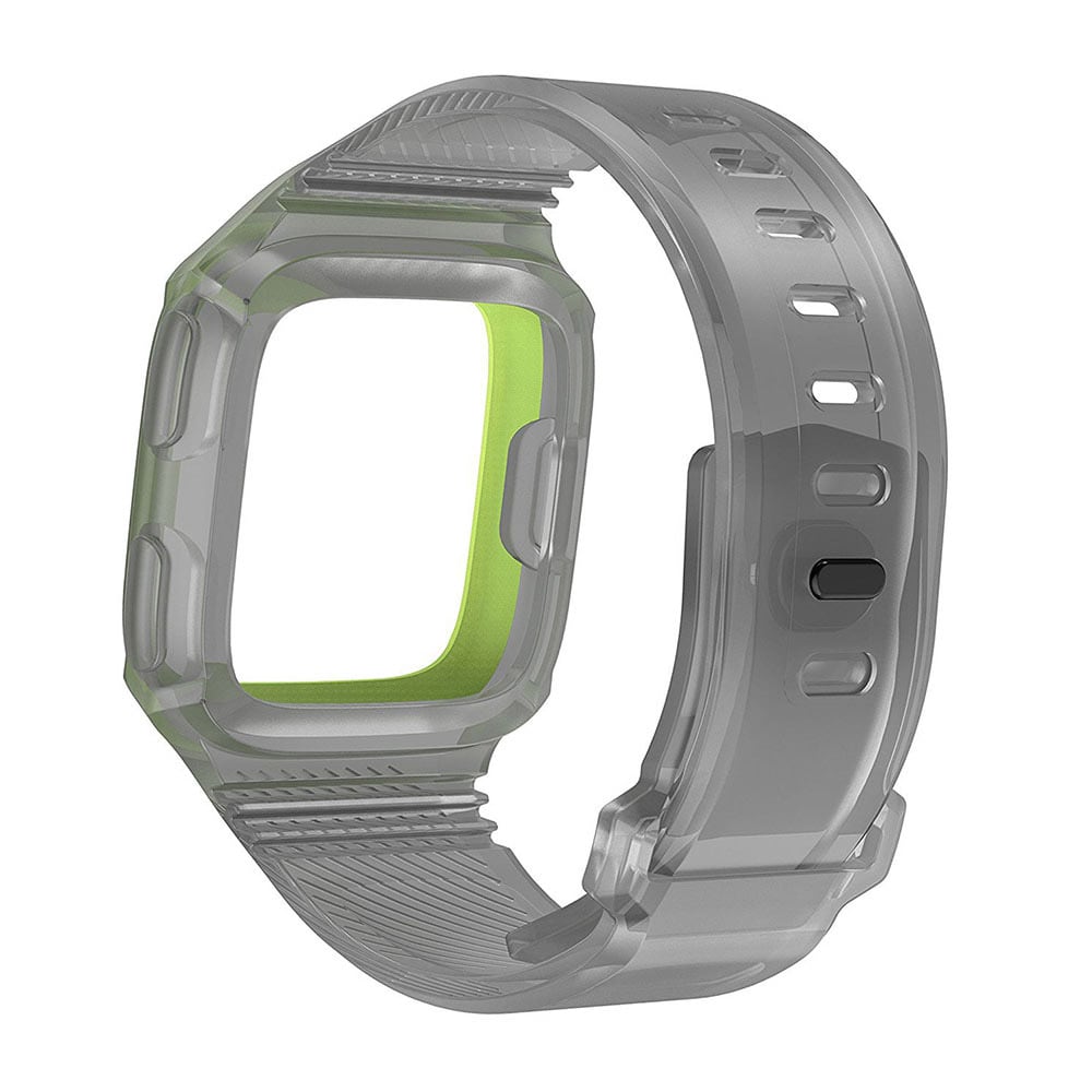 Silikonarmbånd Fitbit Versa Grå/Grønn