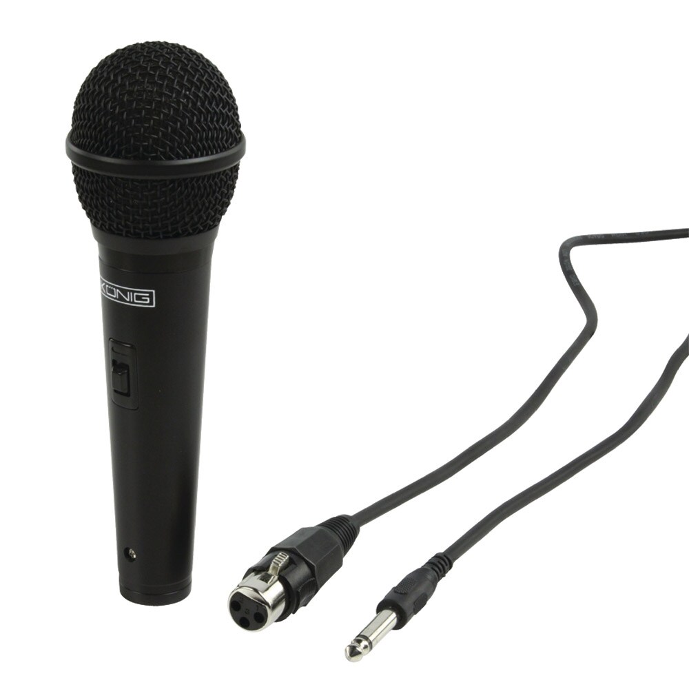 König Mikrofon 6.35 mm -72 dB Svart