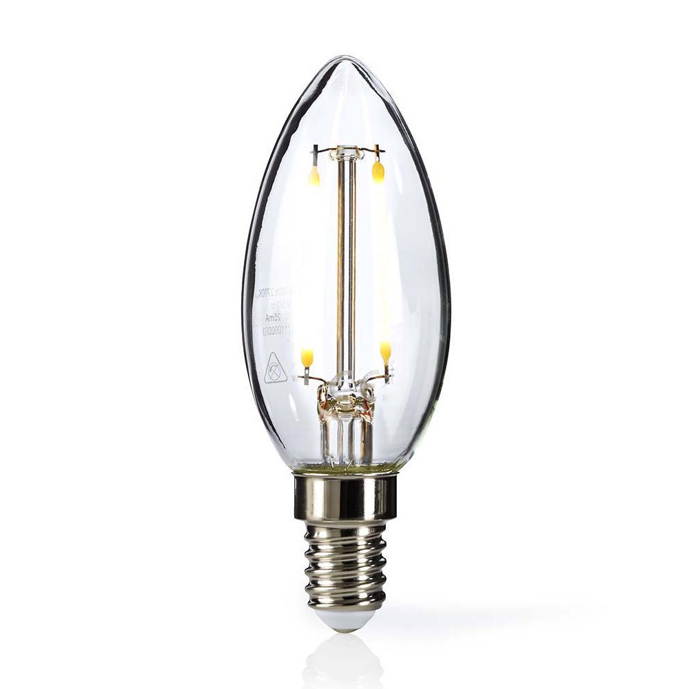 Nedis LED-retrolyspære E14, Lys, 2.5 W, 250 lm