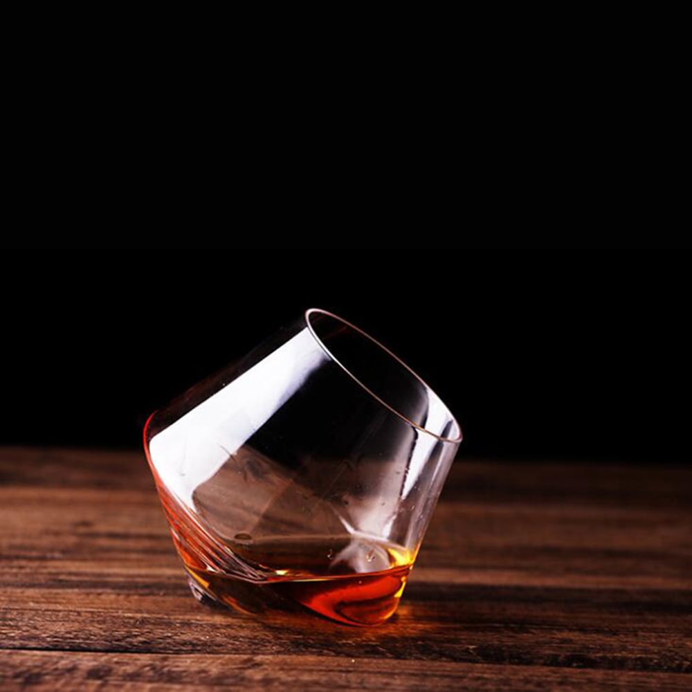 Vinklet whiskyglass