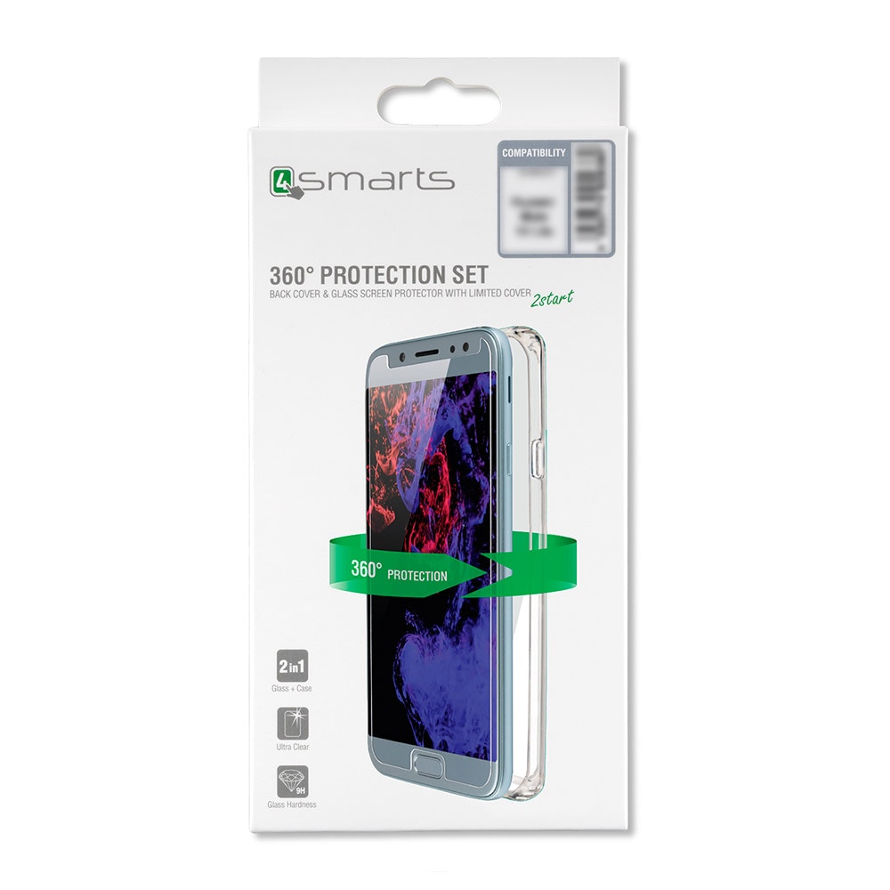 4smarts 360° Protection Set Samsung Galaxy A8 (2018) Klar