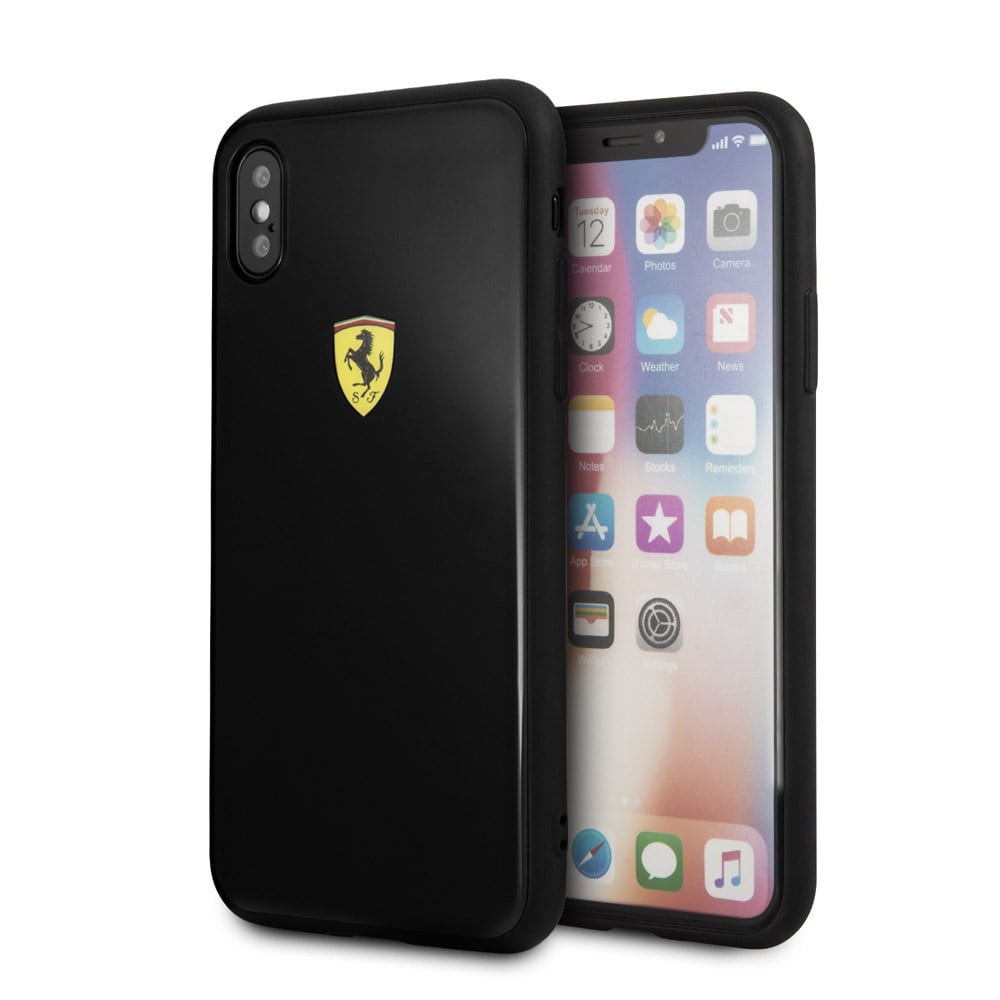 Ferrari Hardcover iPhone X Svart