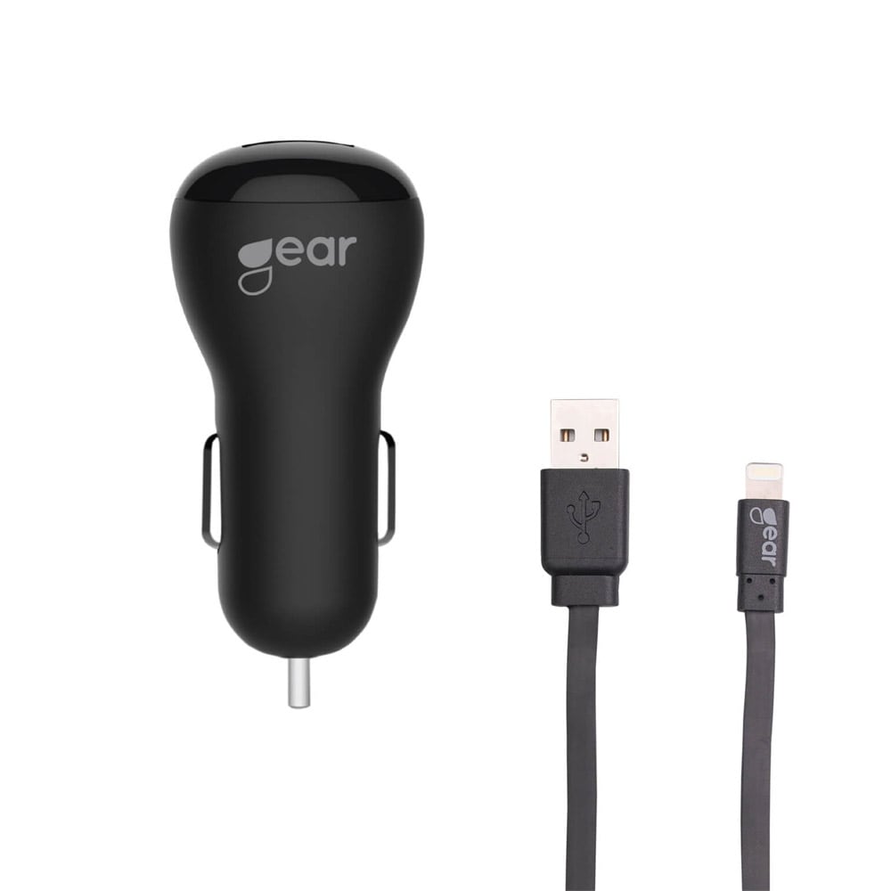 GEAR USB-Billader 1A MFI Apple Hvit