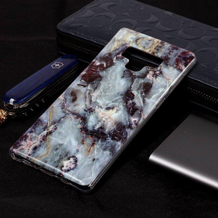 Bakskall Marmor Samsung  Galaxy Note9 Grå