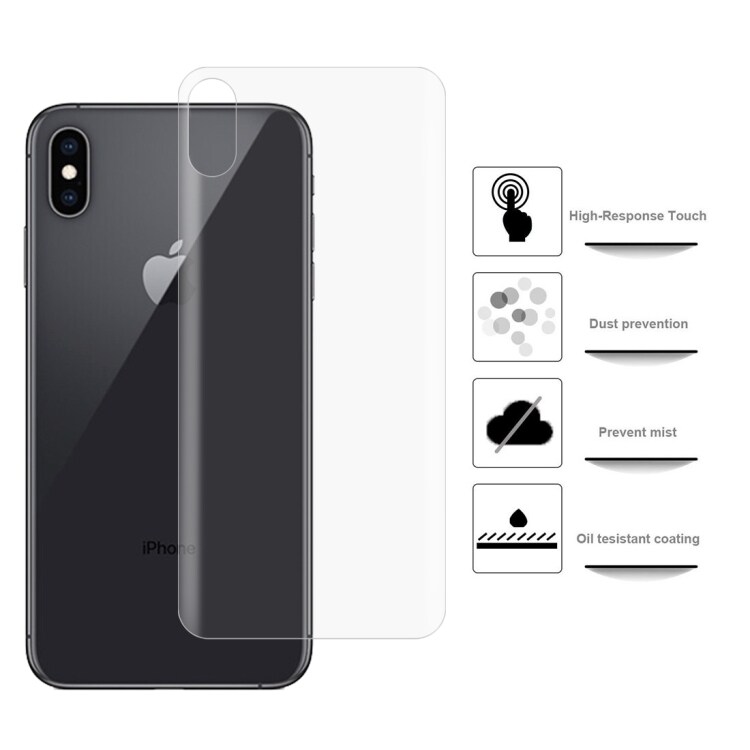 Bakbeskyttelse 0.1mm 3D Curved iPhone XS Max