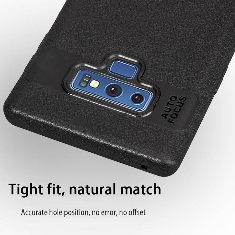 Litchi TPU Bakskall Samsung Galaxy Note 9 Svart