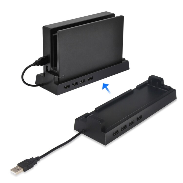 DOBE TNS-1849 USBhubb - 4xUSB Nintendo Switch Svart