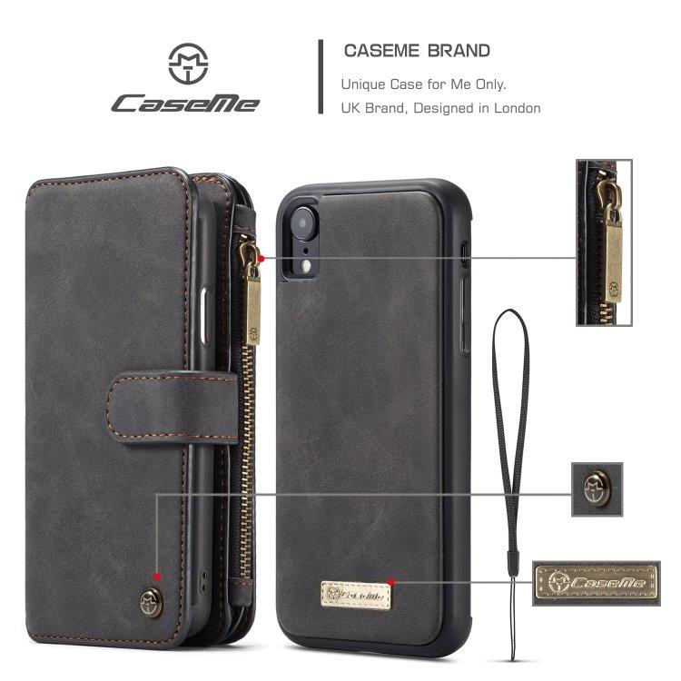 CaseMe Lommebokskall / mobildeksel iPhone XR Svart