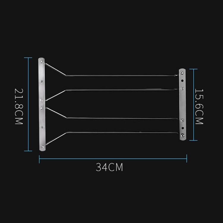 MICLAN vinglassholder  - 2 Rekker 34x21.8x11.6cm
