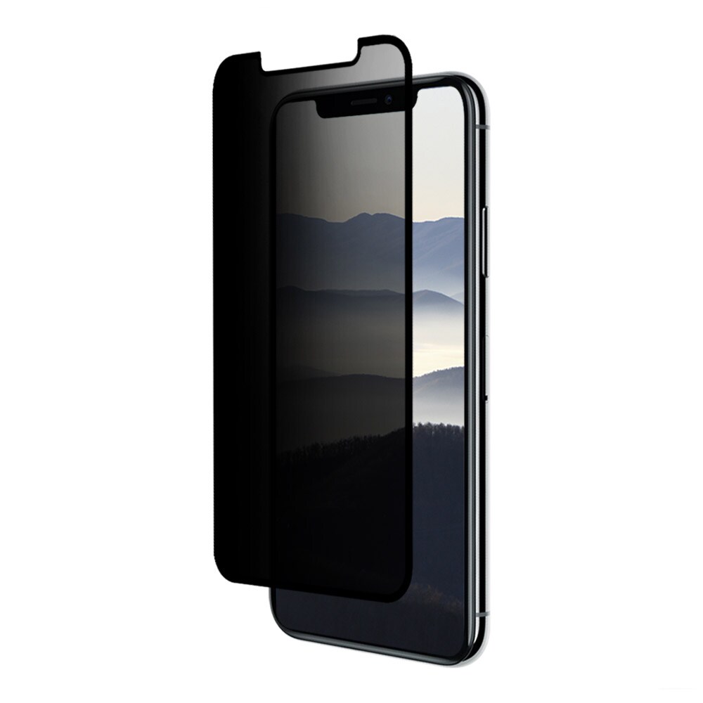 Eiger Privacy Skjermbeskyttelse Glass iPhone XS/X Klar/svart