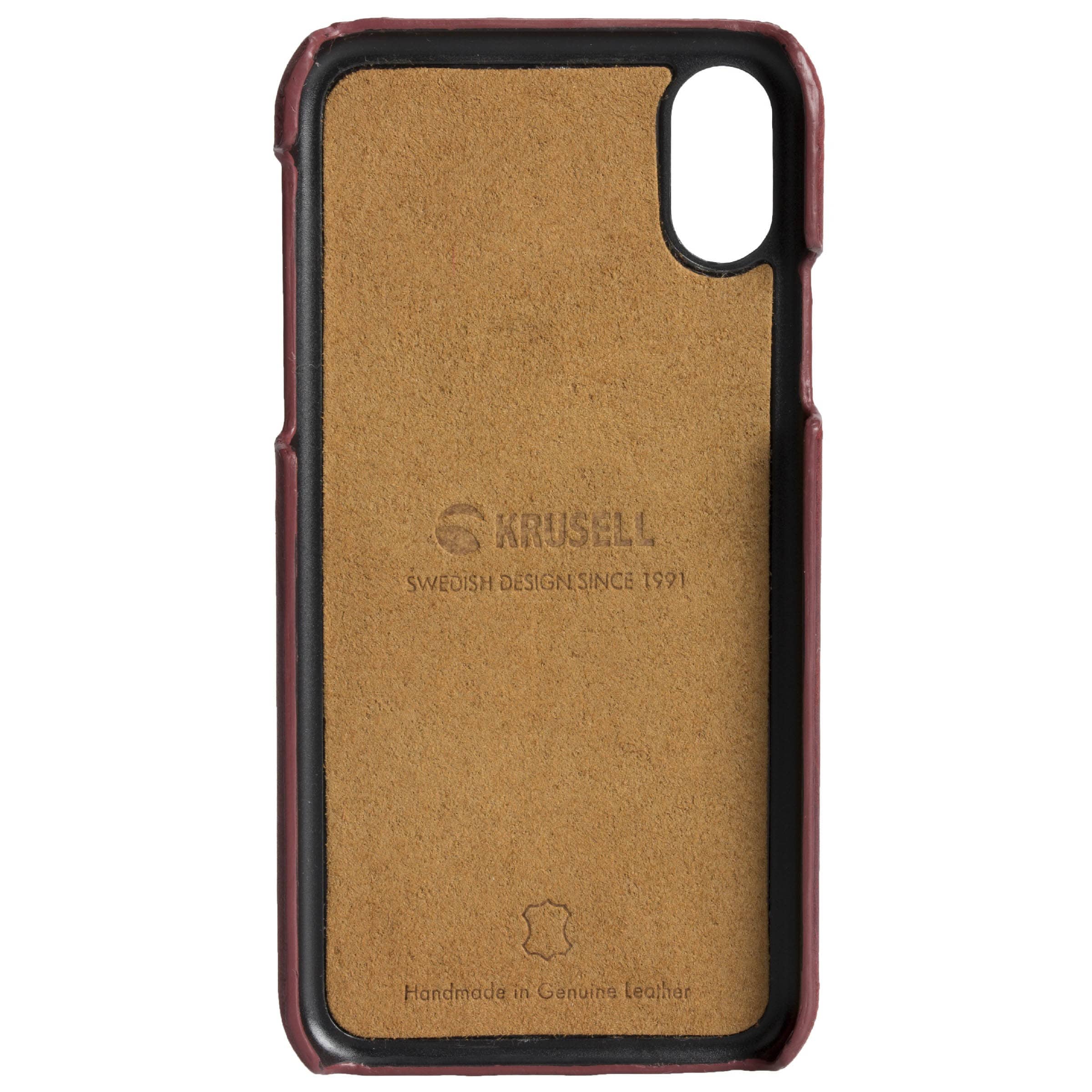 Krusell Sunne 2 Card Cover iPhone XS Max - Vintage Red