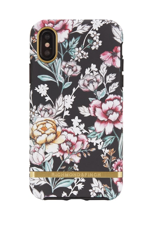 Richmond & Finch Black Floral deksel til iPhone X / XS