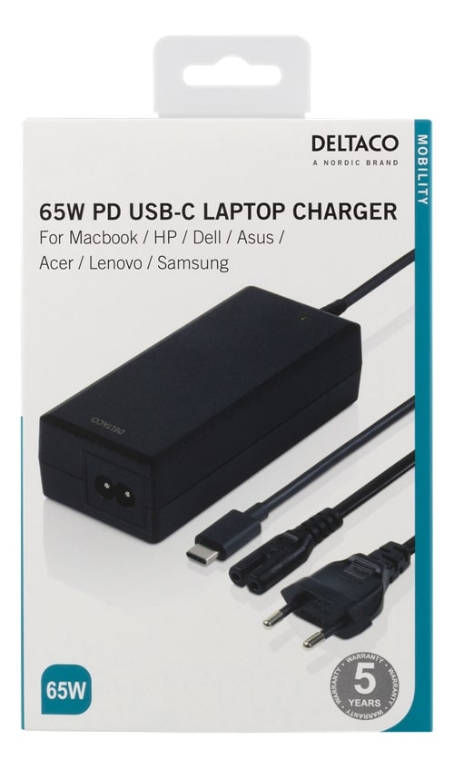 Laptop lader - 65 W USB-C