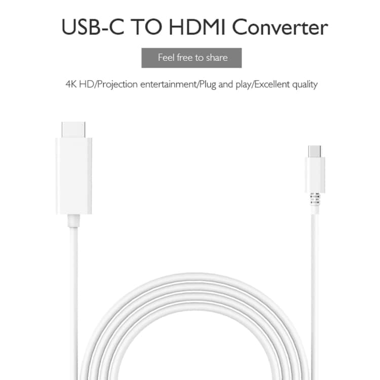 H7 USB Type-C til  HDMI Adapter 1,8 meter