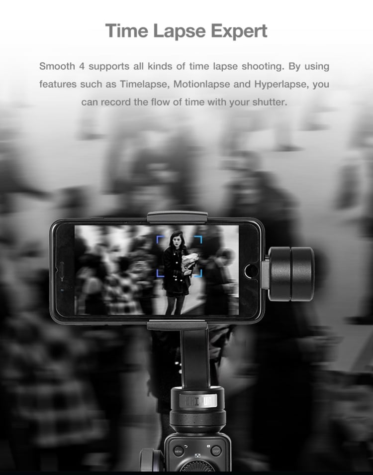Zhiyun Smooth 4 3-Axis Gimbal til Smartphone