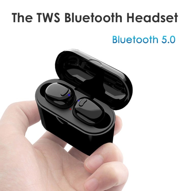 S570 Bluetooth Headpods Ladefutteral Svart