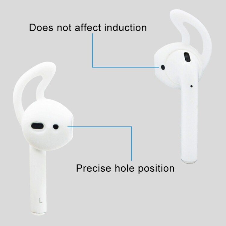 Silikon Earhooks til Apple AirPods Hvit