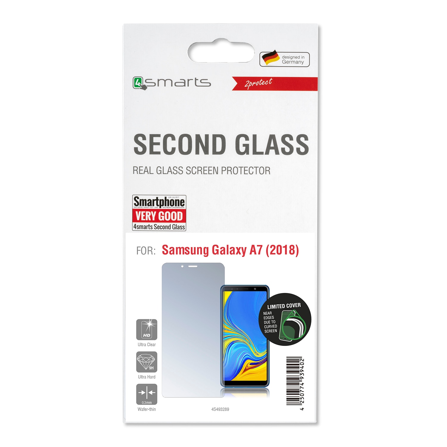 4smarts Second Glass Limited Cover til Samsung Galaxy A7(2018)