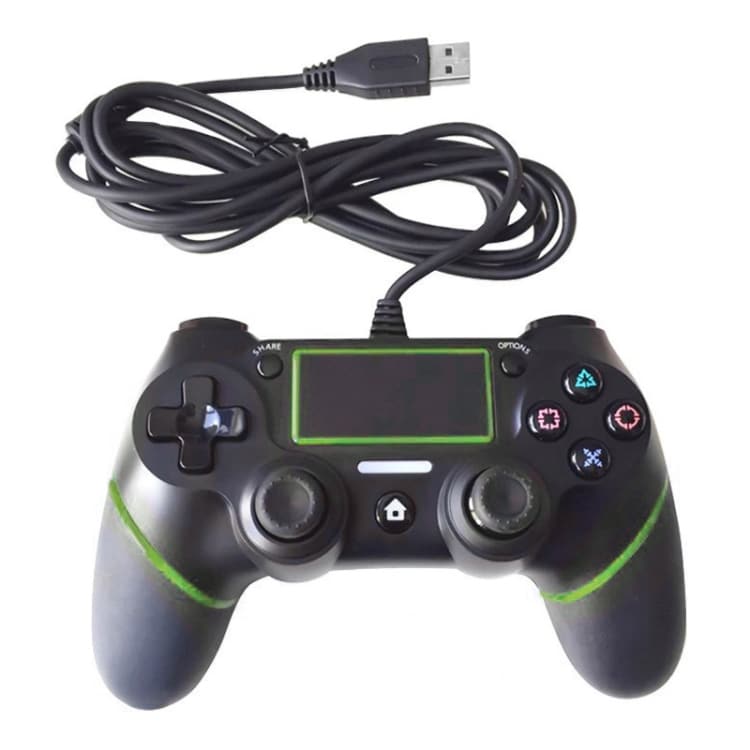 Grønn trådet Gamepad Sony Playstation PS4