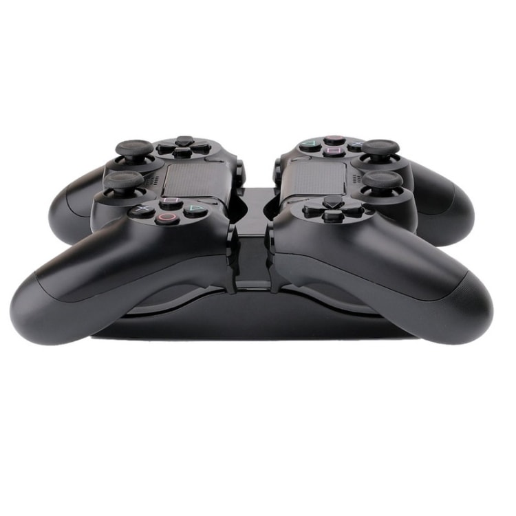 LED Dual-ladestasjon til PS4-kontroller / PS4-ladedock / Ladestativ for PS4-kontrollere