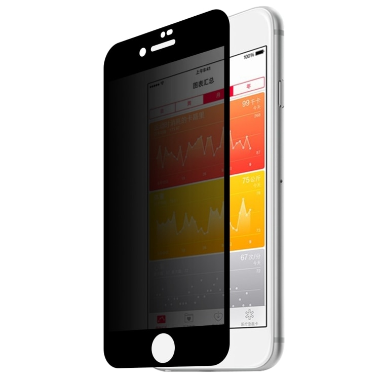 Personvern skjermbeskyttelse av temperert glass iPhone 8 & 7