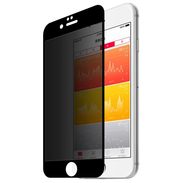 Personvern skjermbeskyttelse av temperert glass iPhone 6 & 6s