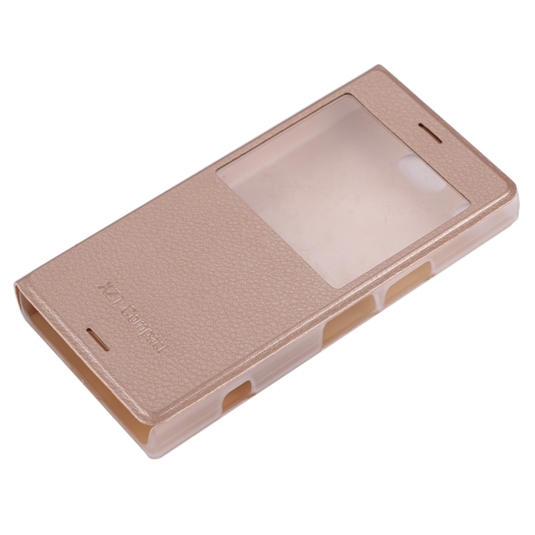 Flipfutteral med vindu Sony Xperia XZ1 Compact - Gull