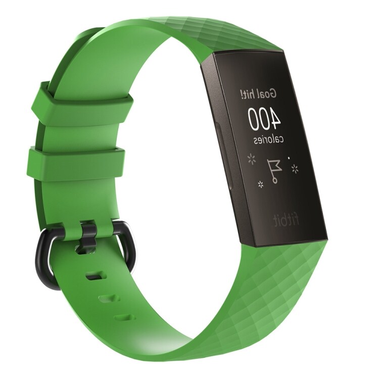 Silikonarmbånd Fitbit Charge 3 - Grønn
