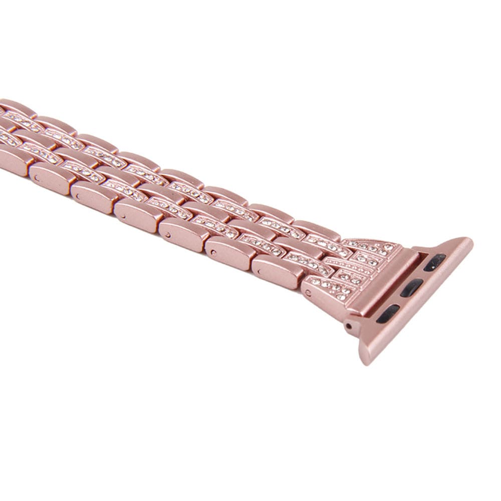 Armband Steel Diamond til Apple Watch 38mm - Rosa