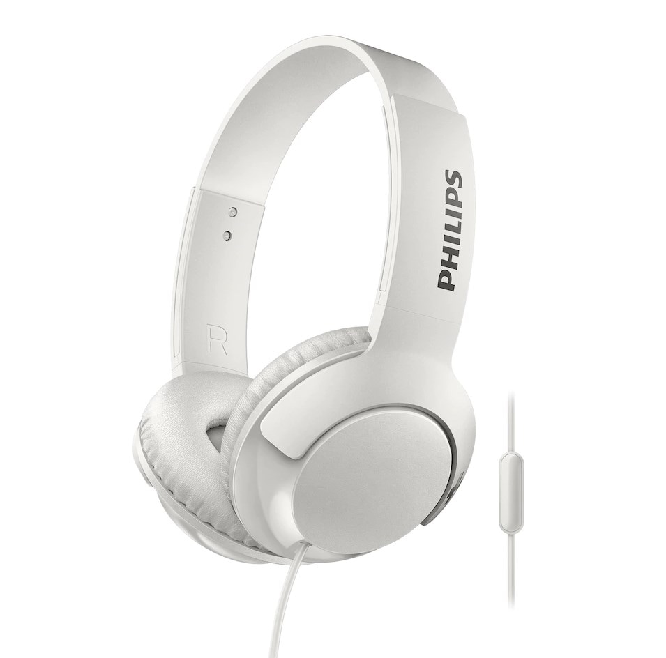 Philips Bass+ On-Ear Headset SHB3075WH
