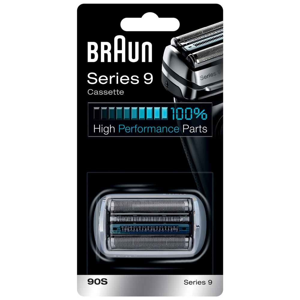 Braun 90S Barberhode Silver