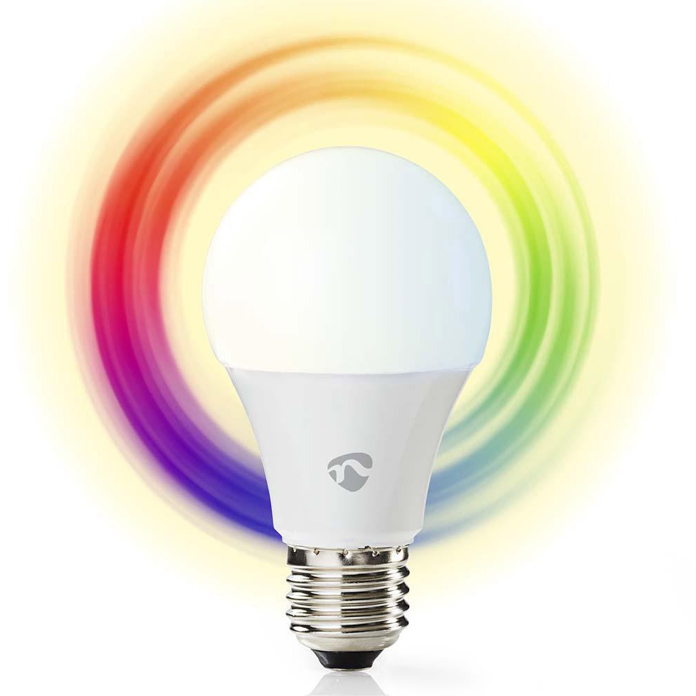Nedis WiFi Smart LED-pære RGB E27 - Varm til kald hvit
