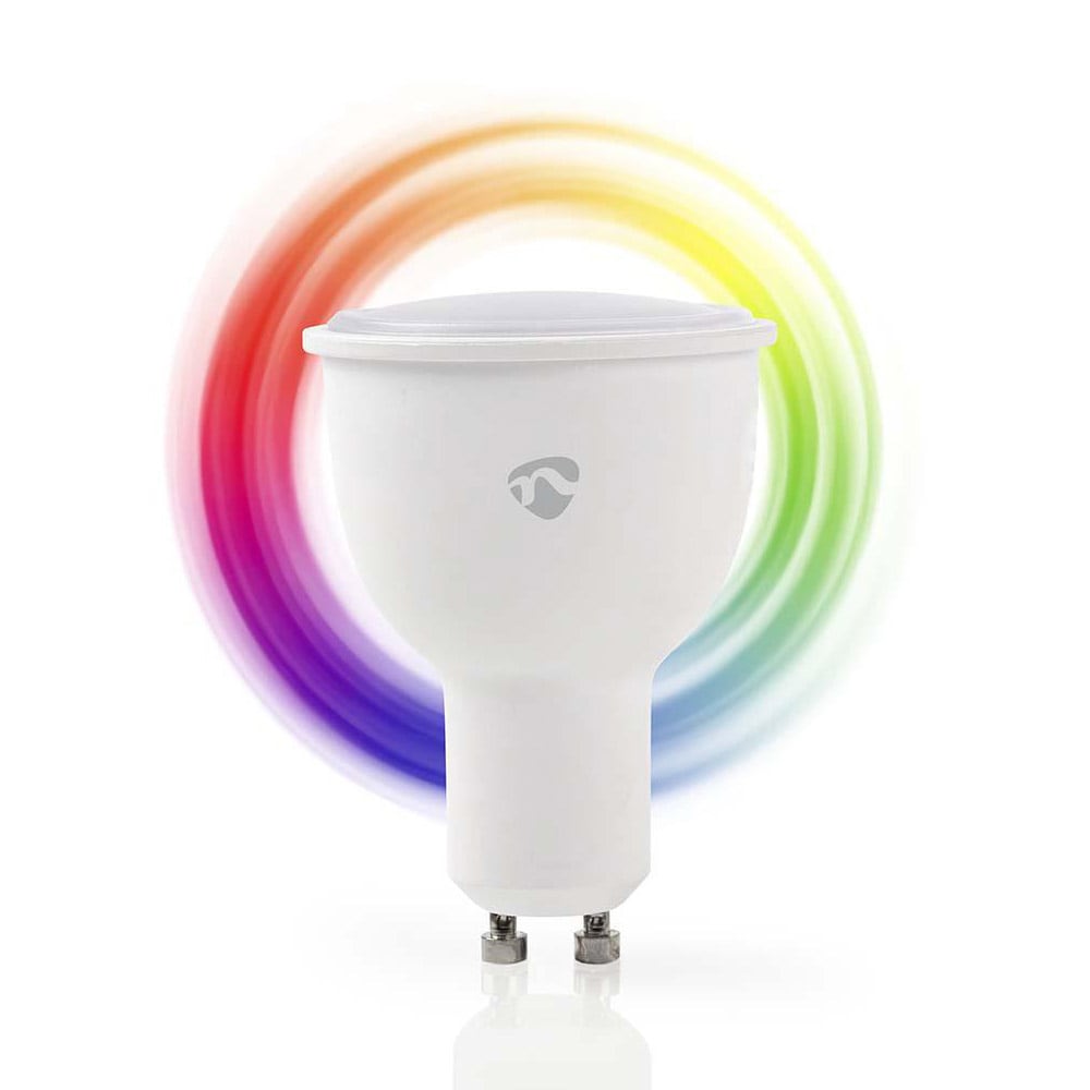 Nedis WiFi Smart LED-pære RGB GU10 - Varm hvit og Full farge