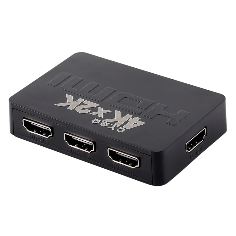 4K 3 Ports HDMI Switch med fjernkontroll