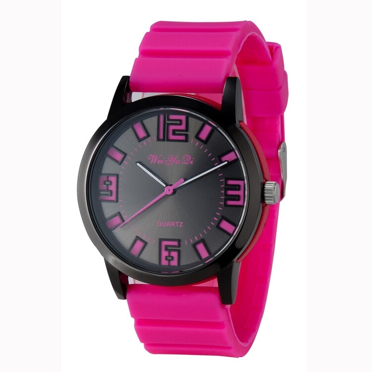 Armbåndsur av silikon - Rosa