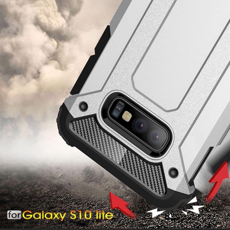 Magic Armor TPU + PC mobildeksel kortholder Samsung Galaxy S10 E Svart