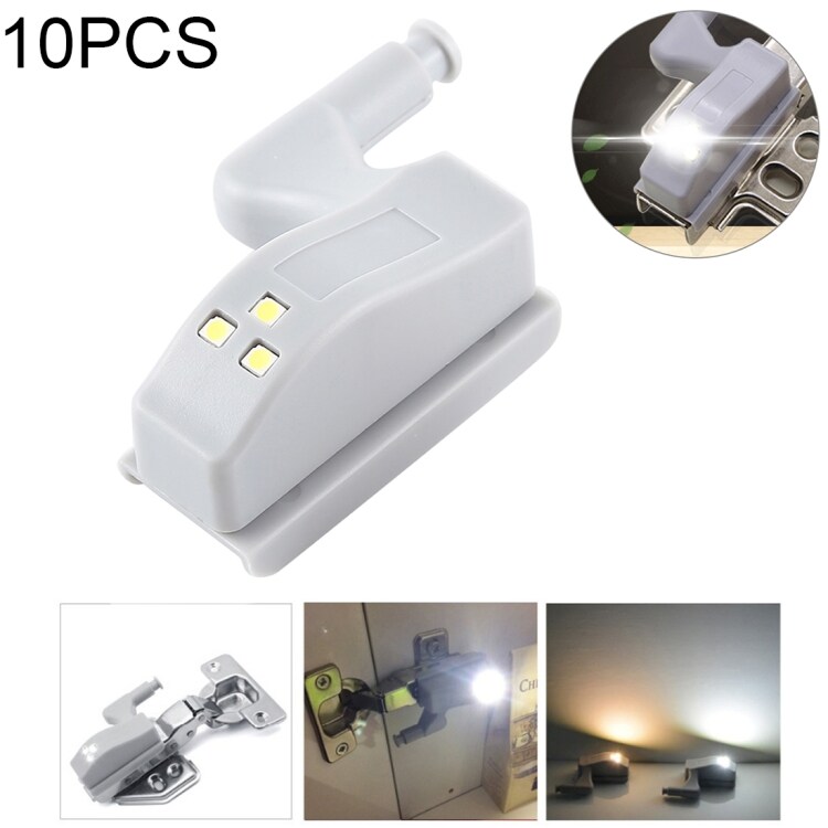 10-pack sensor LED-Skapbelysning/ garderobelampe dør