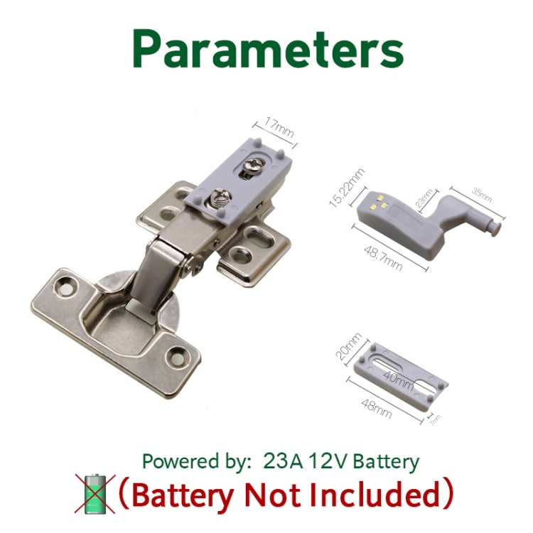 Sensor LED skapbelysning / garderobedørbelysning - 10-pakning