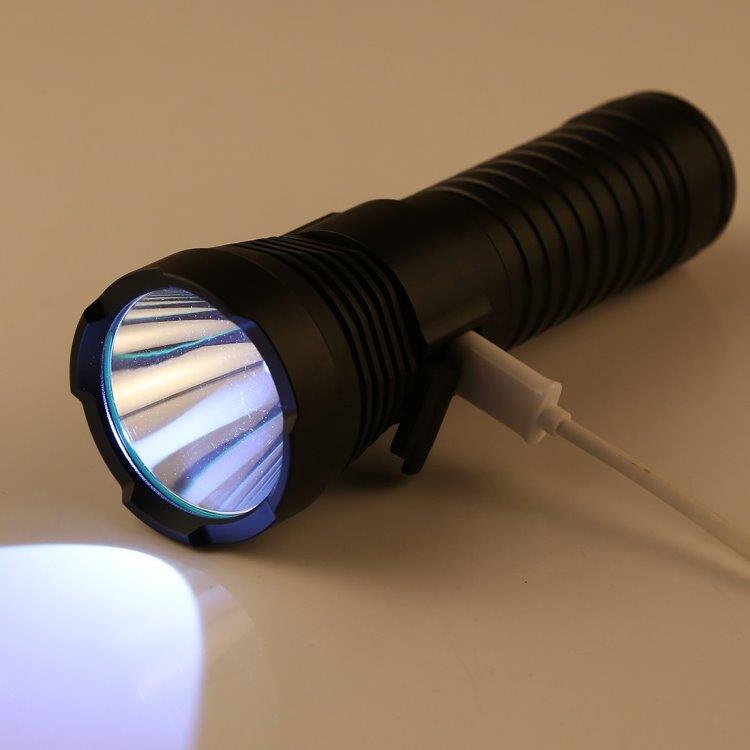 Led-Lommelykt med 4 ulike lysinnstillinger+USB-lading